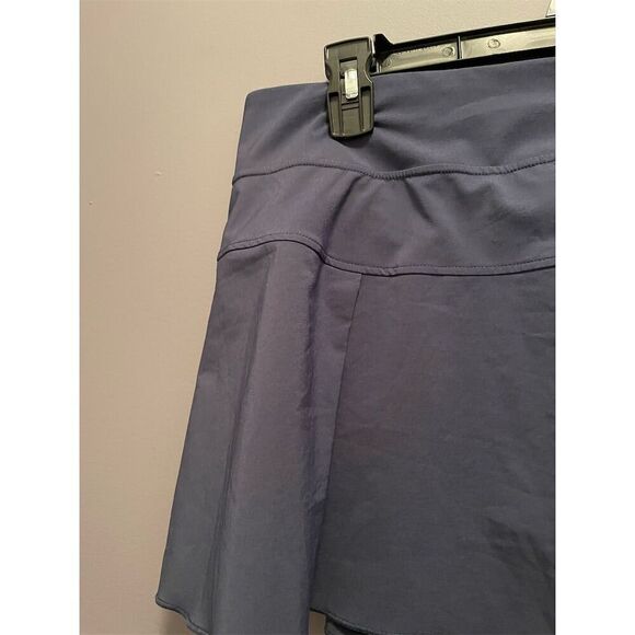 Nike Women's Blue Athletic Skirt L Dri-FIT Tennis Golf Built-in Shorts - Picture 3 of 8